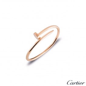 Cartier Rose Gold Plain Juste Un Clou Bracelet Size 15 B6048115